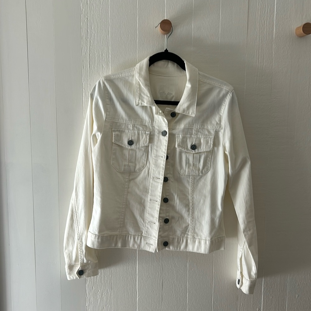 White denim jacket